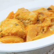 Bacalhau fresco com frutas