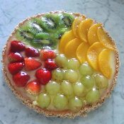 Torta de frutas frescas