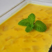 Sobremesa gelada de abacaxi