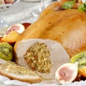 Chester com kiwi e frutas frescas