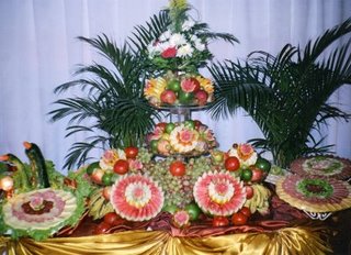 Mesas de frutas para o Natal Mesas de frutas para o Natal