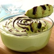 Mousse de abacate com chocolate