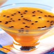 Gelatina cremosa de maracujá