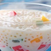 Sobremesa de frutas – Sagu