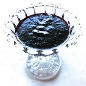 Geleia de mirtilos e maçã