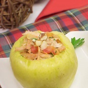 Maçã verde recheada