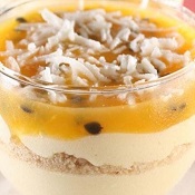 Pavê de maracujá com coco