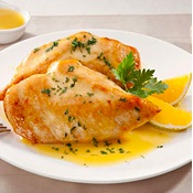 Filé de frango ao molho de laranja